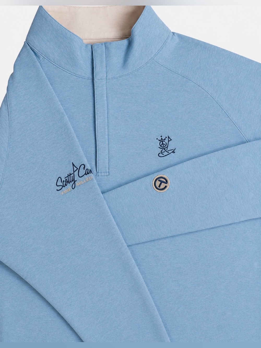 SCOTTY CAMERON GALLERY Circle T  Peace Surfer  1/4 Zip Perform Pullover XXL Blue